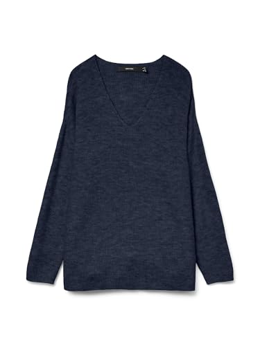 VERO MODA VMCREWLEFILE LS V-Neck Blouse NOOS