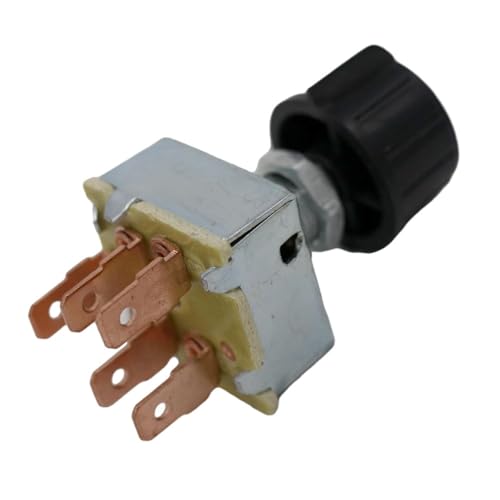 BE-TOOL Rotary AC Air Conditioning 3 Speed Blower Switch 12V 25A Compatible with Four Seasons 35702 Compatible with MEI 1151 Compatible with Universal SW 1000
