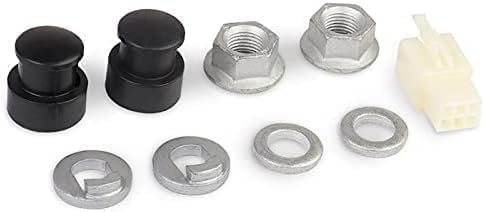 Ymhapp 1 Set E-Bike Hub Motor Axle E-Bike Electric Bicycle Hub Motor Axle M12 Front Lock Nut/Lock Washer / /Nut Cover with 12mm Shaft Hubs Wheels and Accessories