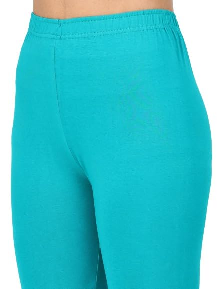 Image of Robinbosky Premium Stretchable Cotton Ankle Legging for Women | Suitable for Formal wear & Casual wear | High-End Elastic Makes The Leggings Squat Proof and Durable for Travel, Yoga, & Workout.