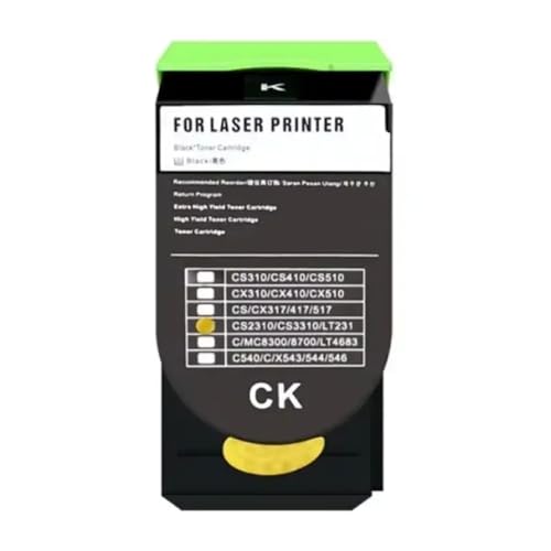 Toner noir compatible 78C40K0 anti-traces pour imprimantes laser CS421dn CX421adn