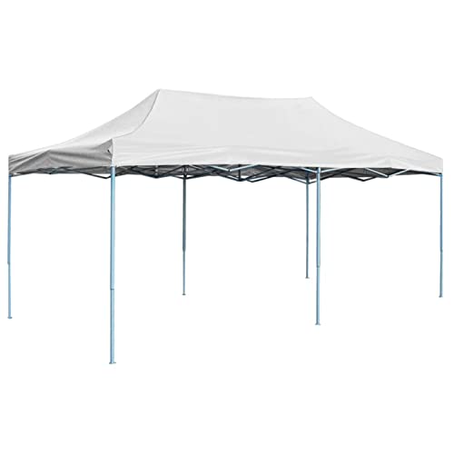 Tente de réception pliante robuste et résistante aux UV blanche 6x3m - 2