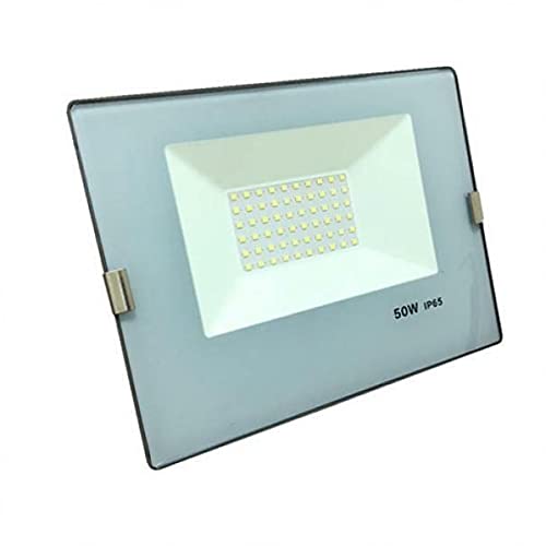 Vivalamp Faro Proiettore Led 50W Ip65 Slim Illuminazione Esterno Led Con Staffa