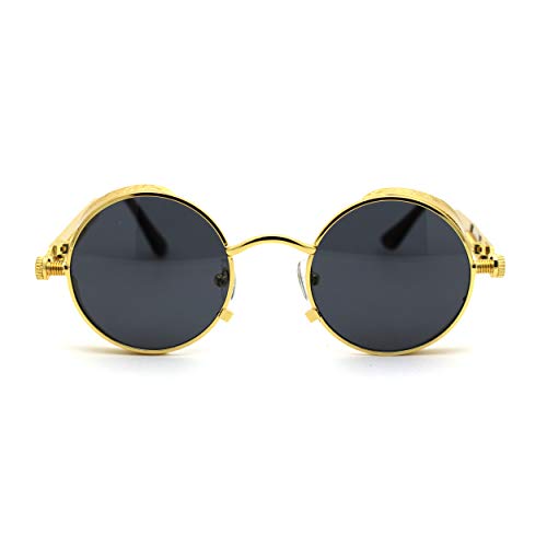 Ultra Narrow Kid Size Steam Punk Round Circle Lens Victorian Sunglasses2