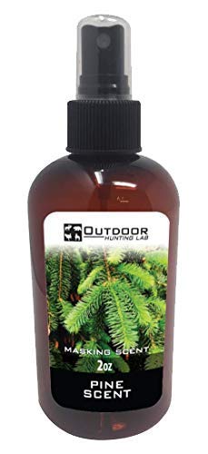 Outdoor Hunting Lab Pine Cover Scent for Deer Hunting (2 oz) â€“ Portable Deer Attractant - Deer Scents and Attractants Spray â€“ Scent Blocker for Stands, Hunting Gear & More - Deer Hunting Accessories