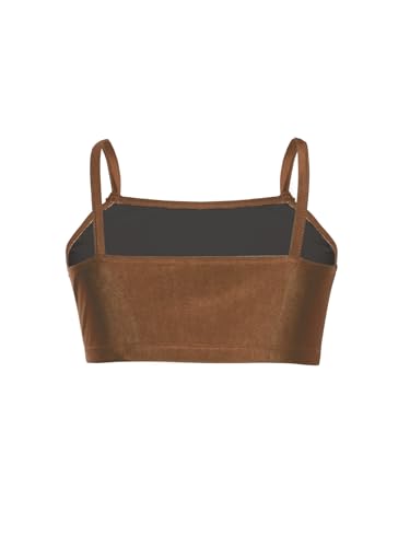 YEAHDOR Kids Girls Sports Bra Training Bra Spaghetti Straps Sleeveless Vest Crop Tops Basic Seamless Underwear4