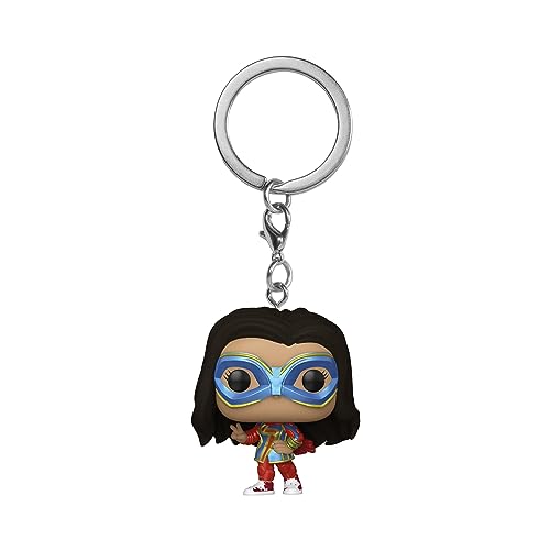 Funko Pop! Keychain: Ms. Marvel - Minifigura de Vinilo Coleccionable Llavero Original - Relleno de Calcetines - Idea de Regalo- Mercancia Oficial - TV Fans - Minifigura