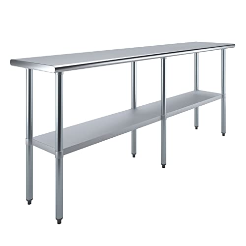 Commercial Stainless Steel Food Prep Work Table 18”x84”