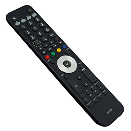 VINABTY RM-F04 Replace Infrared IR Remote Control Fit for Humax Freeview Receiver HD Fox T2 RMF04, Black