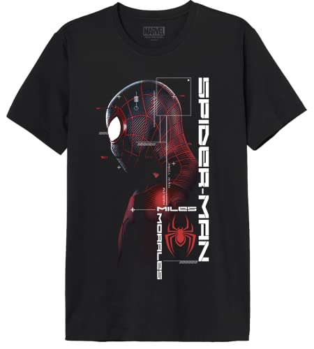 Marvel Memagagts009 Camiseta, Negro, XL para Hombre