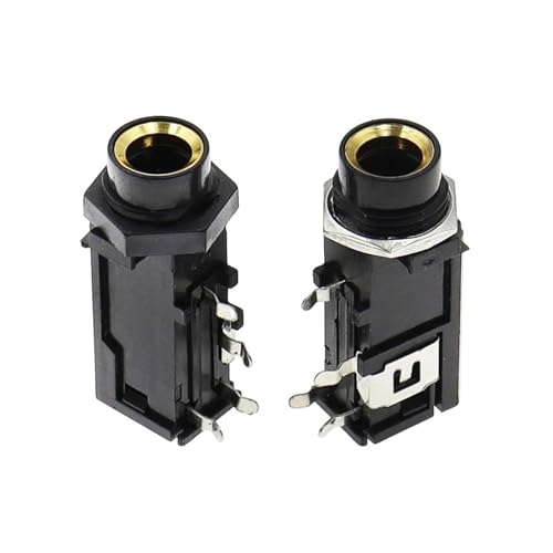 Conector de micrófono de 6,35 mm estéreo sin ruidos de fondo pack de 10 conectores rectos 4