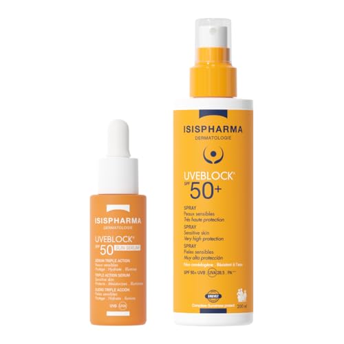 Isispharma Uveblock Sun Serum SPF50 fini les traces blanches grâce au soin fluide non gras