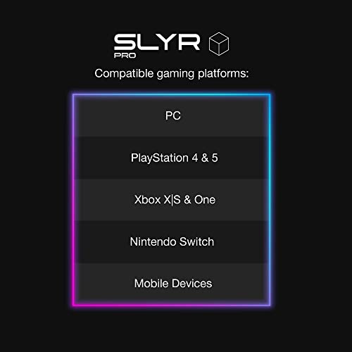 Skullcandy SLYR Pro Casque de Gaming Multiplateforme Supra-Auriculaire Filaire, Perception Sonore Optimisée, Microphone IA, Compatible Xbox + PlayStation + PC - Noir