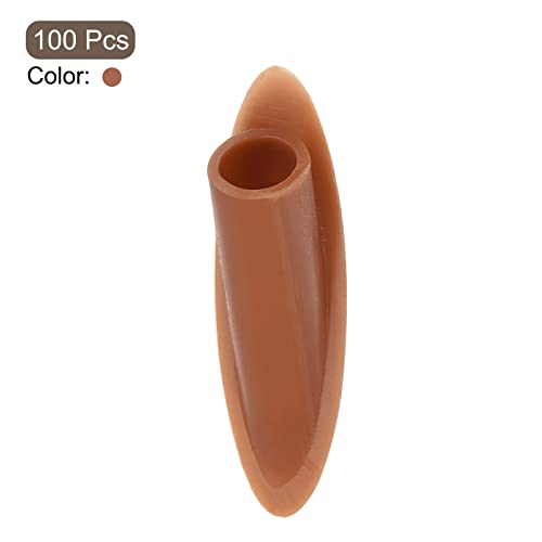 Image of MECCANIXITY 9mm Plastic Pocket Hole Plugs,Wood Plugs for Pocket Hole Jig Working Tool Accessories,Brown Pack of 100