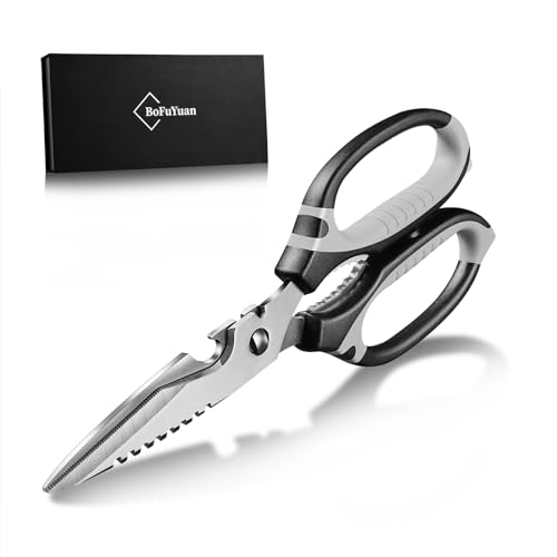 BoFuYuan Kitchen Scissors, 9-Inch Heavy …