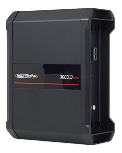 Módulo Amplificador Digital SounDigital SD3000.1D Nano - 1 Canal - 3000 Watts RMS - 2 Ohms