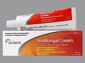 Actavis / Alpharma Miconazole Nitrate 2% Cream, 1.5 Oz - Packaging May Vary