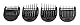 Kammaufsatz-Set 1-9mm kompatibel mit/Ersatzteil für Braun 80741398 5803 5804 5805 5806 5807 5808 Trimmer