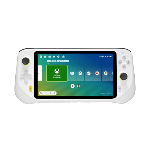 Logitech G CLOUD Console Portable, Système de Jeu Portable Longue Autonomie, Écran tactile 1080P de 18 cm, Design Léger, Xbox Cloud Gaming, NVIDIA GeForce NOW, Google Play – Prise EU – Blanc