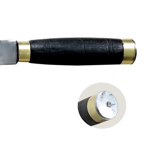 Brand Multi Purpose Handmade Full Tang Kitchen Knife | Made of Strong Suspension Leaf | 8 inch Blade Length Iron Aruval | MADHURAI Billhook.