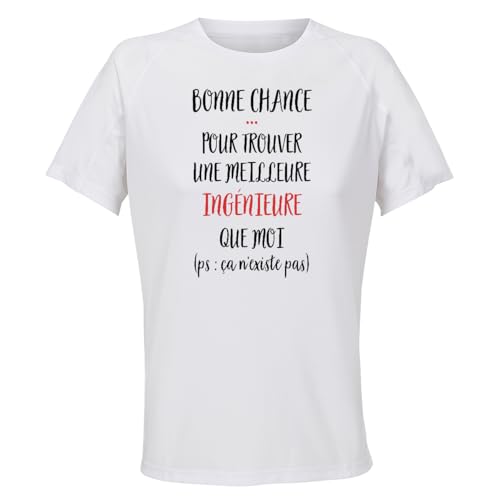 Cadeau sportive anniversaire : t-shirt respirant pour femme ingénieure