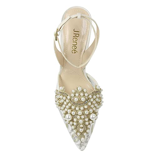J. Renee Women's, Desdemona Pump Ivory White #TOP4