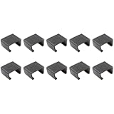 CORHAD 10 Pezzi Morsetti per Divano Angolare Esterno in Plastica Nera, Clip per Mobili in Vimini, Facili da Rimuovere, per Arredo Giardino Patio