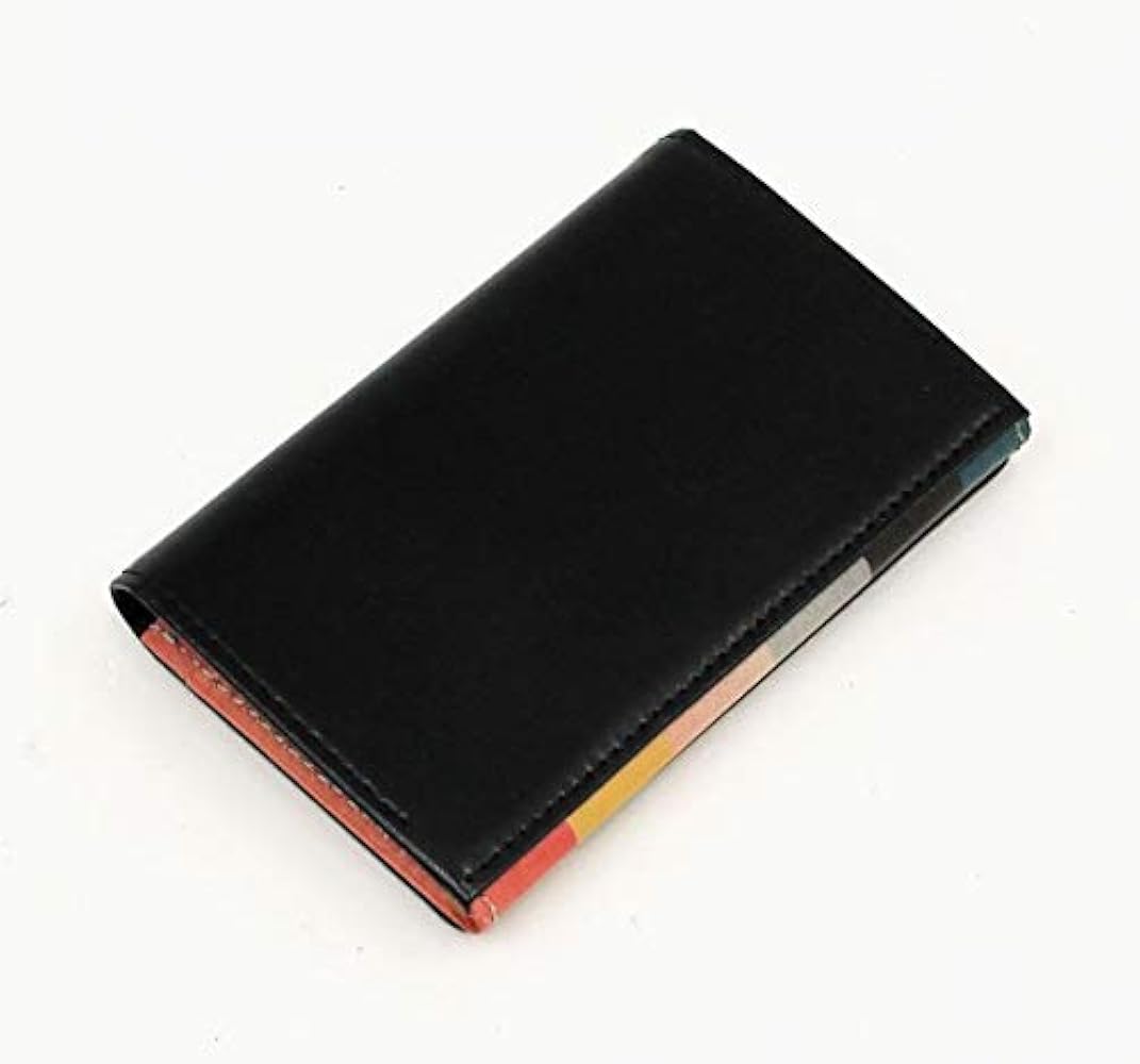 Paul Smith アーティストストライプインサイド　名刺入れ　新品未使用　黒 Amazon | [ポールスミス] アーティストストライプIN 牛革 名刺
