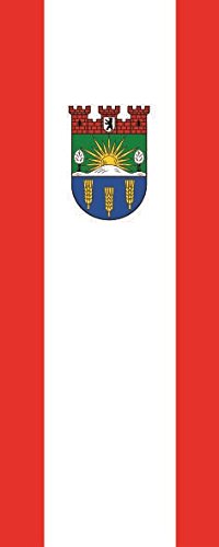 Drapeau de Berlin Lichtenberg vertical 120 x 300 cm pour décoration extérieure de mât