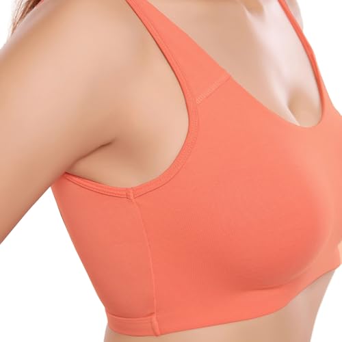 Image of juliet Non Padded Full Coverage Sports Bra for Women | Slip on Bra | Low Impact High Coverage Wireless Support Sports Bra JS 90