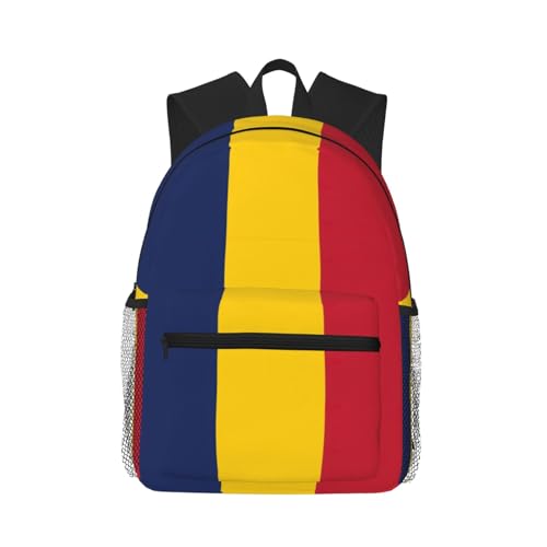Sac à dos Tchad noir pour ordinateur portable et voyage classique