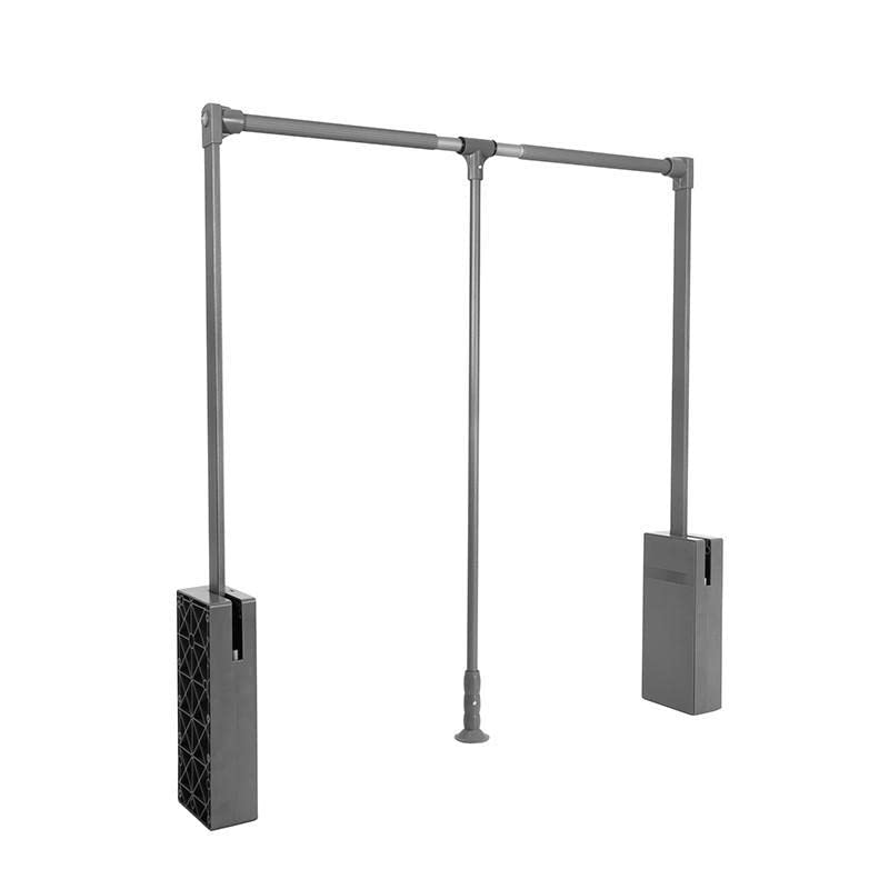 HERRAJES ALK   PERCHERO ABATIBLE SERIE ÓPTIMA ACABADO GRAFITO EXT.PERCHERO 600 830MM