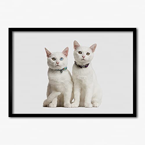 Cadre en bois 70x50 cm Tulup blanc pour tableau et affiche moderne