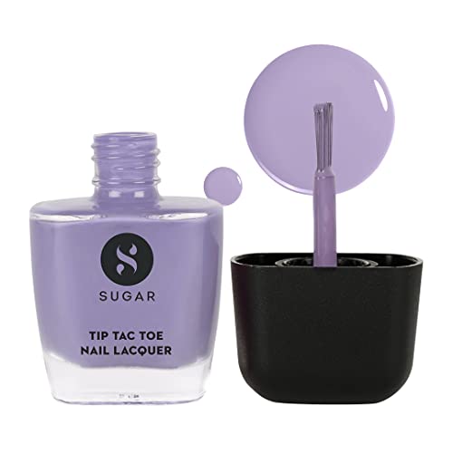 Image of SUGAR Cosmetics Tip Tac Toe Nail Lacquer Classic | Long-lasting, 100% Chip-resistant & Glossy Finish | 10ml - 11 Lilac Lustre