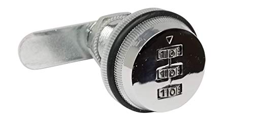 Admiral Locks Combination Cam Lock (1-1/8 Inch, Silver Pack Of 1) #TOP4