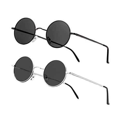 Image of Vintage Small Round Polarized Hippie Sunglasses for Men Women Circle Sun Glasses NP1002