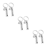 BESTYASH 6stücke Schlüsselanhänger Für Neue Zuhause Edelstahl Schlüsselringe Mit Persönlicher Gravur Einweihungsgeschenke Für Freunde Und Familie Hauswarming Party Deko