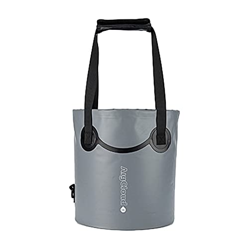 Hislaves Cubo de pesca Cubo plegable Cubo de pie Cubo a prueba de fugas para pesca Gris Cover