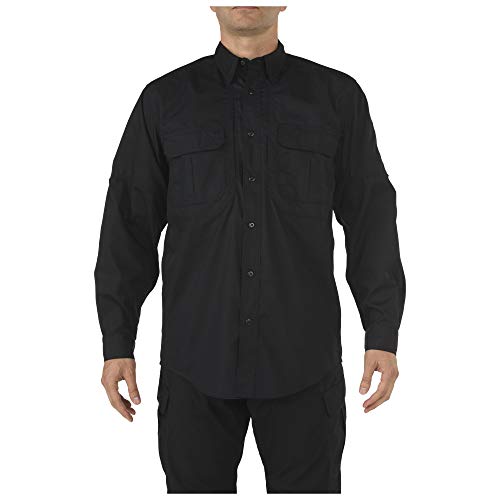 5.11 Tactical Taclite Professional Long Sleeve Shirt, Black, Large