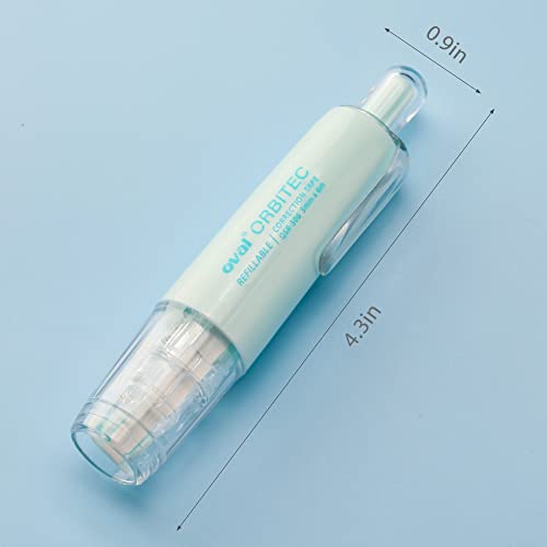 Crioufox Refillable Correction Tape, Retractable White Out Tape, 4 Pcs Easy To Use Applicator For Instant White Out Correction Tape, White Out For Shoocl Office #TOP6