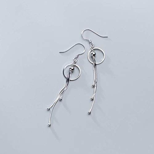 Boucles d'oreilles S925 femme perles pendantes bijoux tendance coréenne