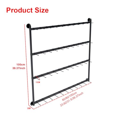 Organizer da parete per calzini, espositore per gioielli in metallo con gancio rimovibile, mensola per biancheria intima e accessori, ideale per cappelli e altro, 80 cm