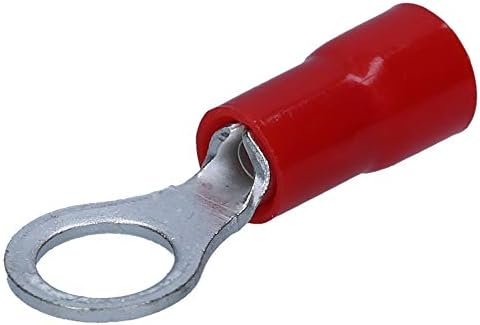 Cembre RF-M5 Ring Cable Lug Insulated - 50x M5 Connector Red 0.25-1.5 mm²
