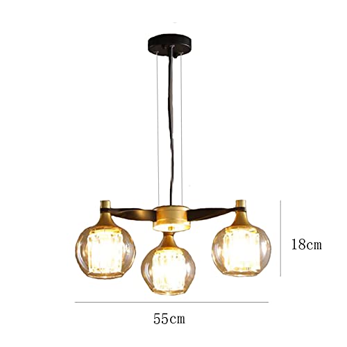 Plafonnier noir réglable 8 lumières pour grand salon moderne - 6