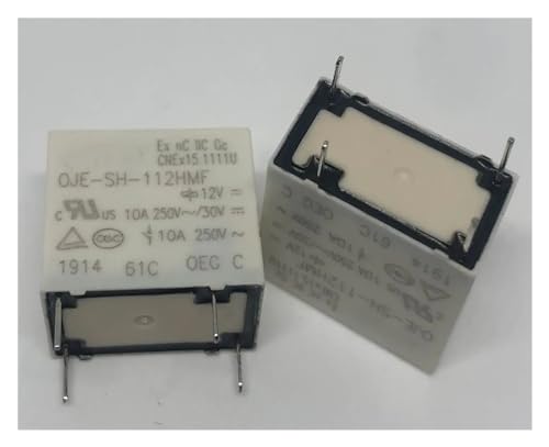 Relé de 4 pines OJE-SH-112HMF para reparar placas de 12V