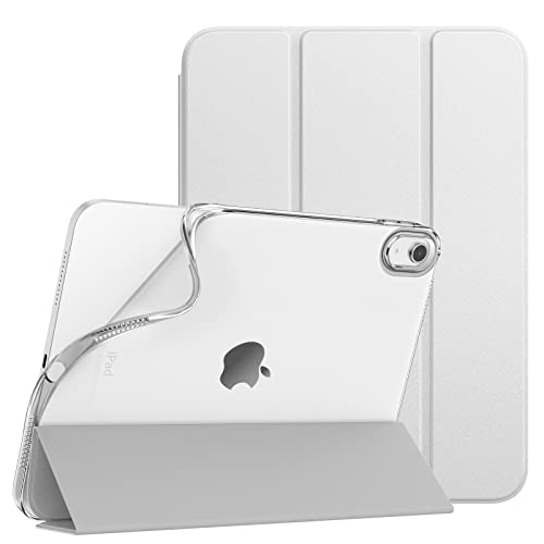 TiMOVO Funda para iPad A16 11ª Generación 11 Pulgadas 2025, iPad 10ª Generación 2022 10,9 Pulgadas, Funda Delgada con Trasera Translúcida de TPU Blanda, Auto Activación/Reposo, Plata