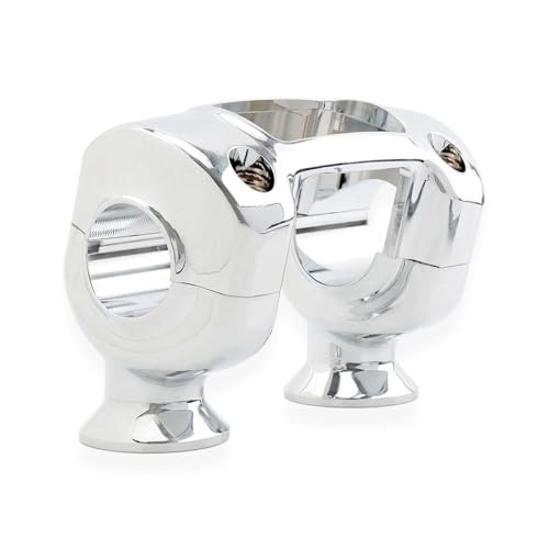 Pontet rehausse guidon pour Softail Breakout Fat Bob Fat Boy 2018-UP riser 1.25 pouce argent
