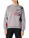 FILA Damen TEKIJA Oversized Crew Sweat Sweatshirt, Gull, M