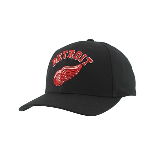 Detroit Red Wings NHL Officially Licensed Hat Competitor Black