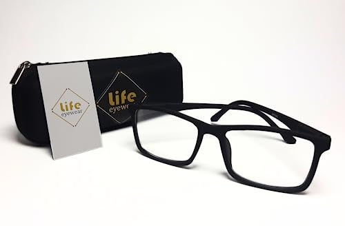 Óculos Grau Armação Emborrachado +1.00 Ate +4.00 Descanso (Preto, 2.00, multiplier_x)